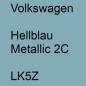 Preview: Volkswagen, Hellblau Metallic 2C, LK5Z.